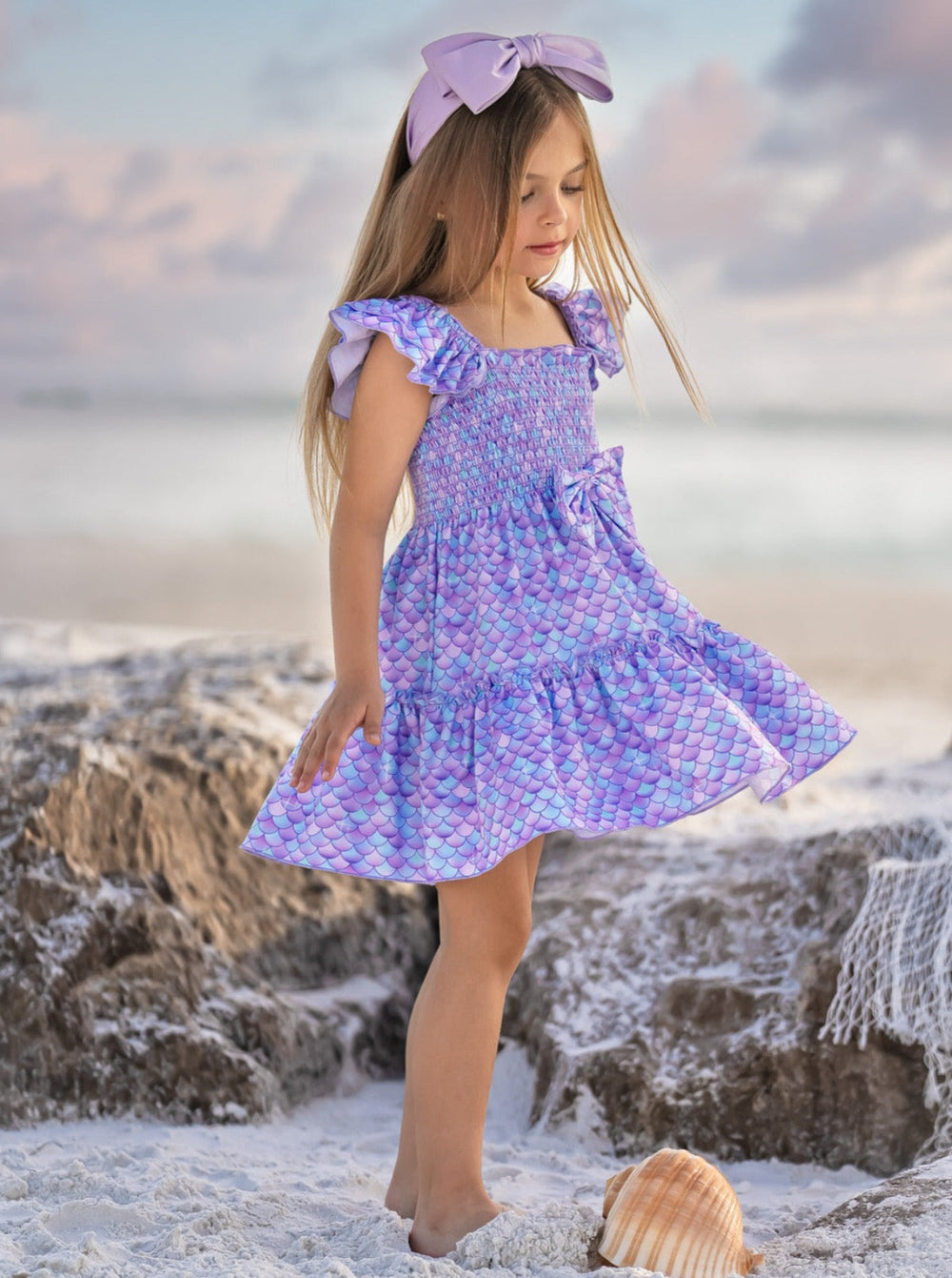 L.O.L. SURPRISE! x Mia Belle Girls Splash Queen Smocked Dress