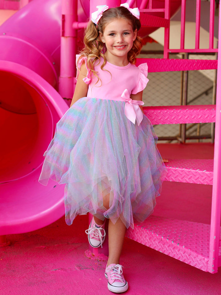 SmileyWorld Rainbow Smiley Tutu Dress | Mia Belle Girls