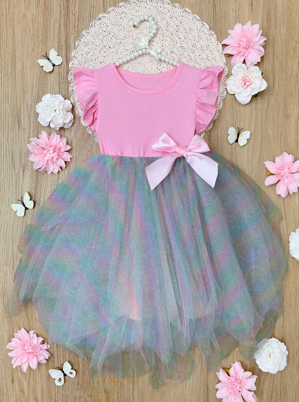 SmileyWorld Rainbow Smiley Tutu Dress | Mia Belle Girls