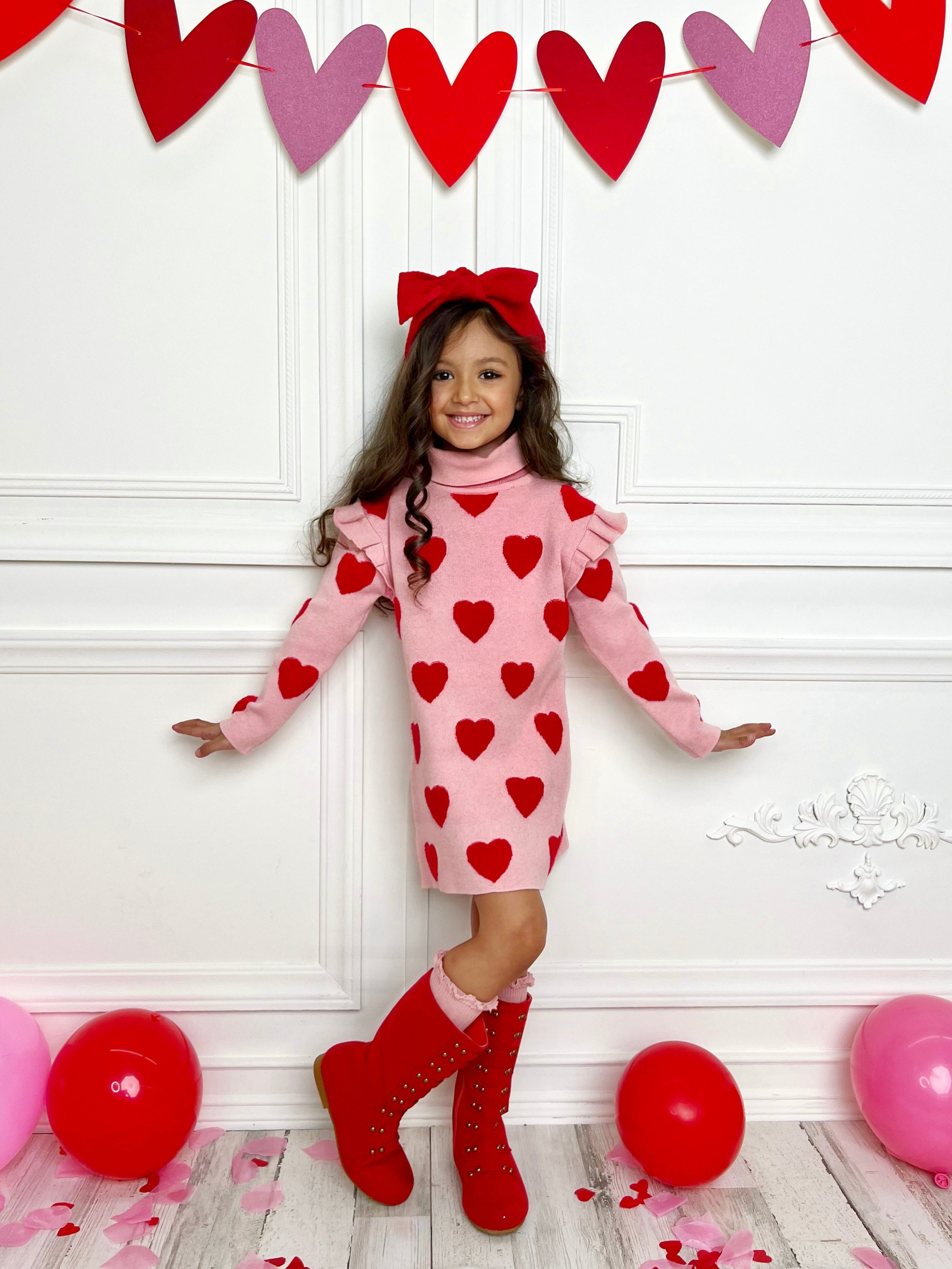 Heart sweater dress online