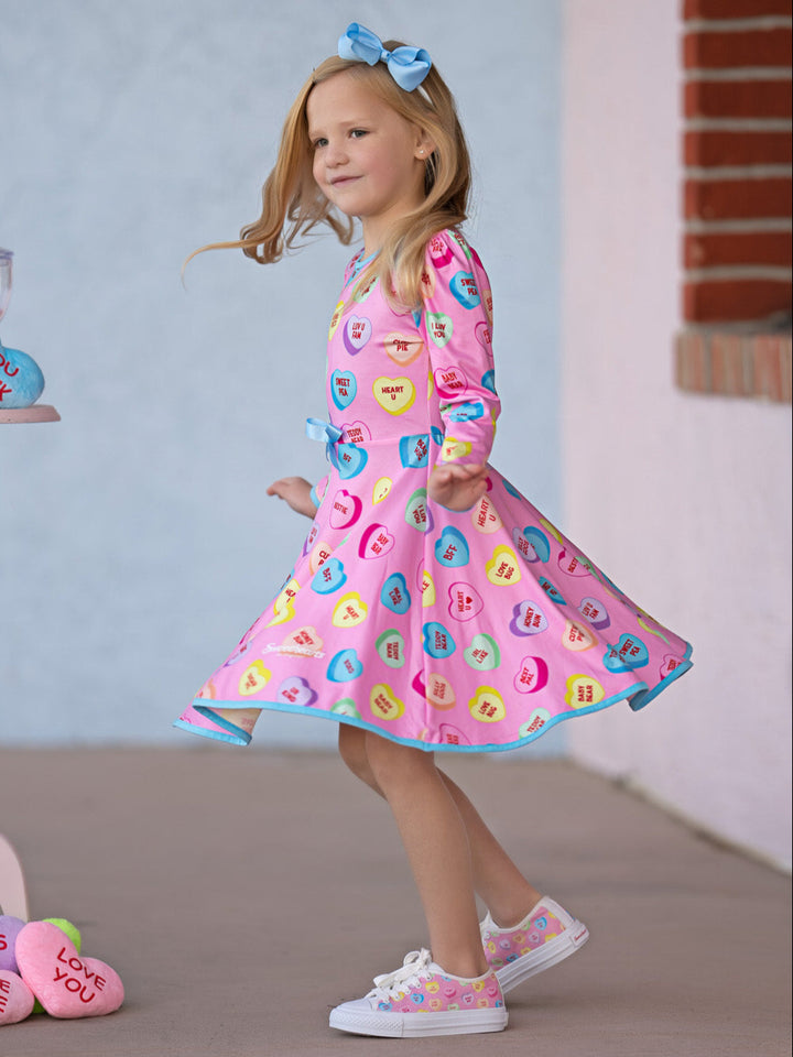 Sweethearts Conversational Hearts Darling Valentine Dress