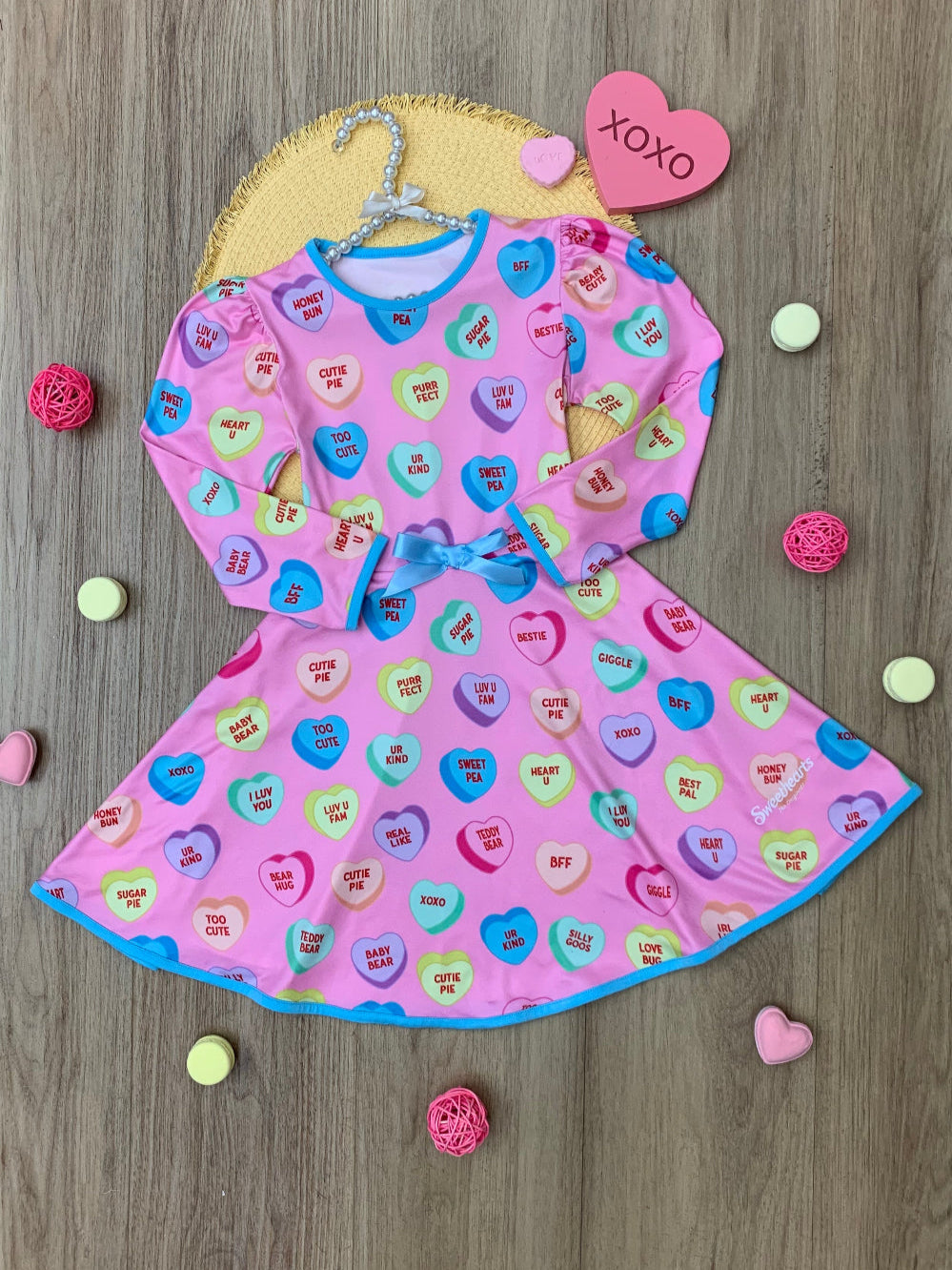 Sweethearts Conversational Hearts Darling Valentine Dress