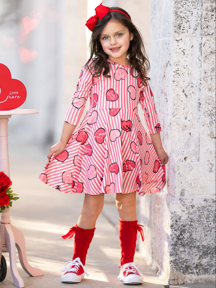 SmileyWorld Love Stamped Skater Dress