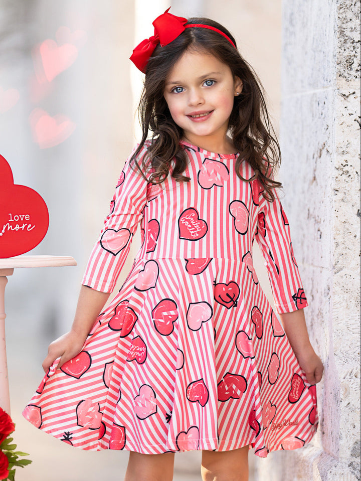 SmileyWorld Love Stamped Skater Dress