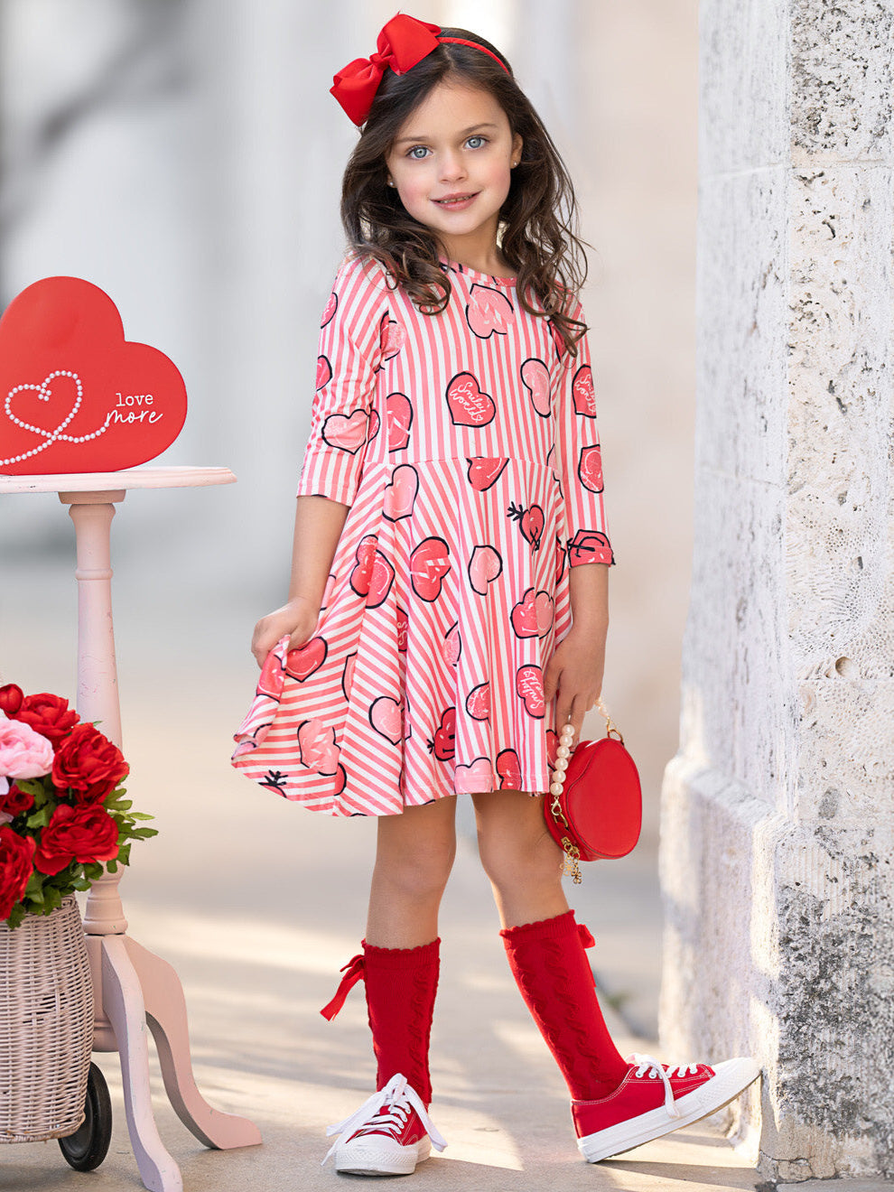 SmileyWorld Love Stamped Skater Dress