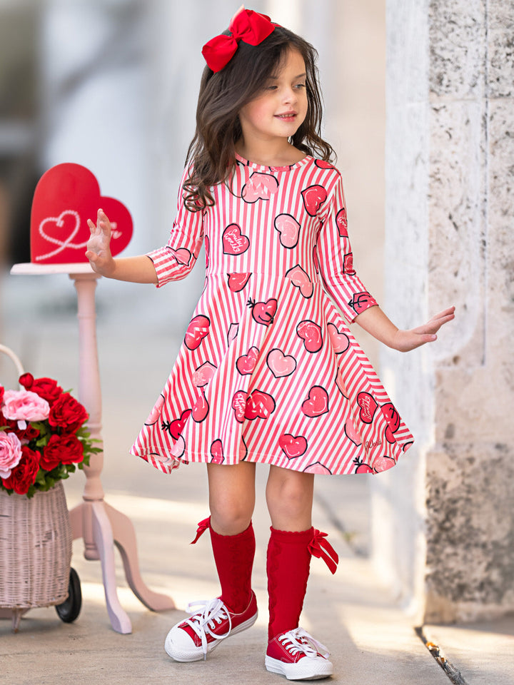 SmileyWorld Love Stamped Skater Dress