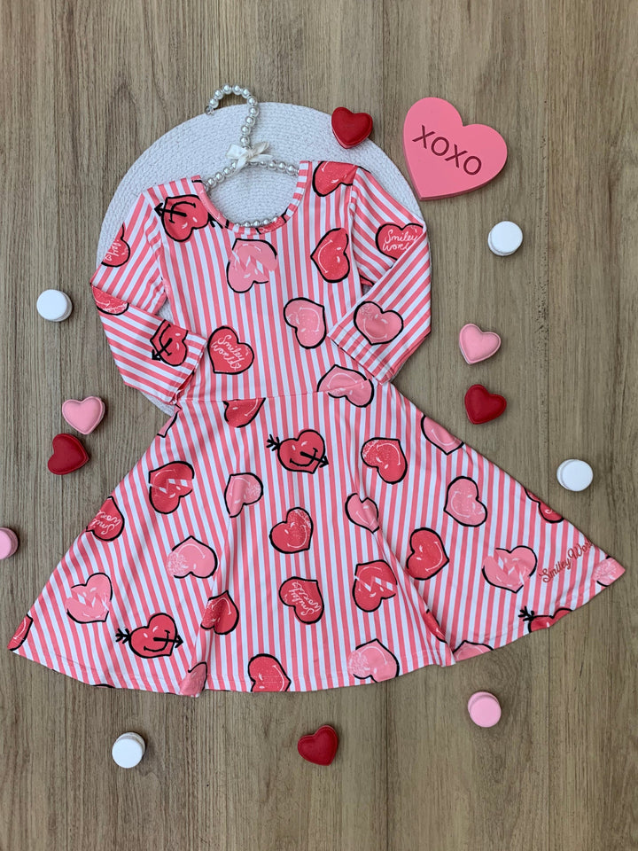 SmileyWorld Love Stamped Skater Dress