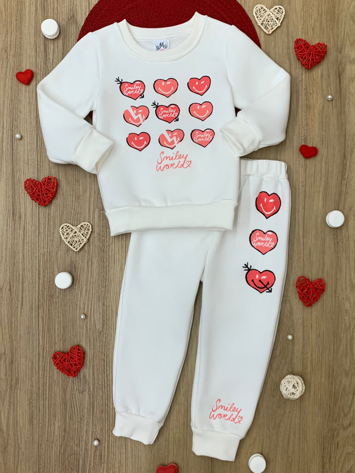 SmileyWorld Love Yourself Sweatshirt & Jogger Set