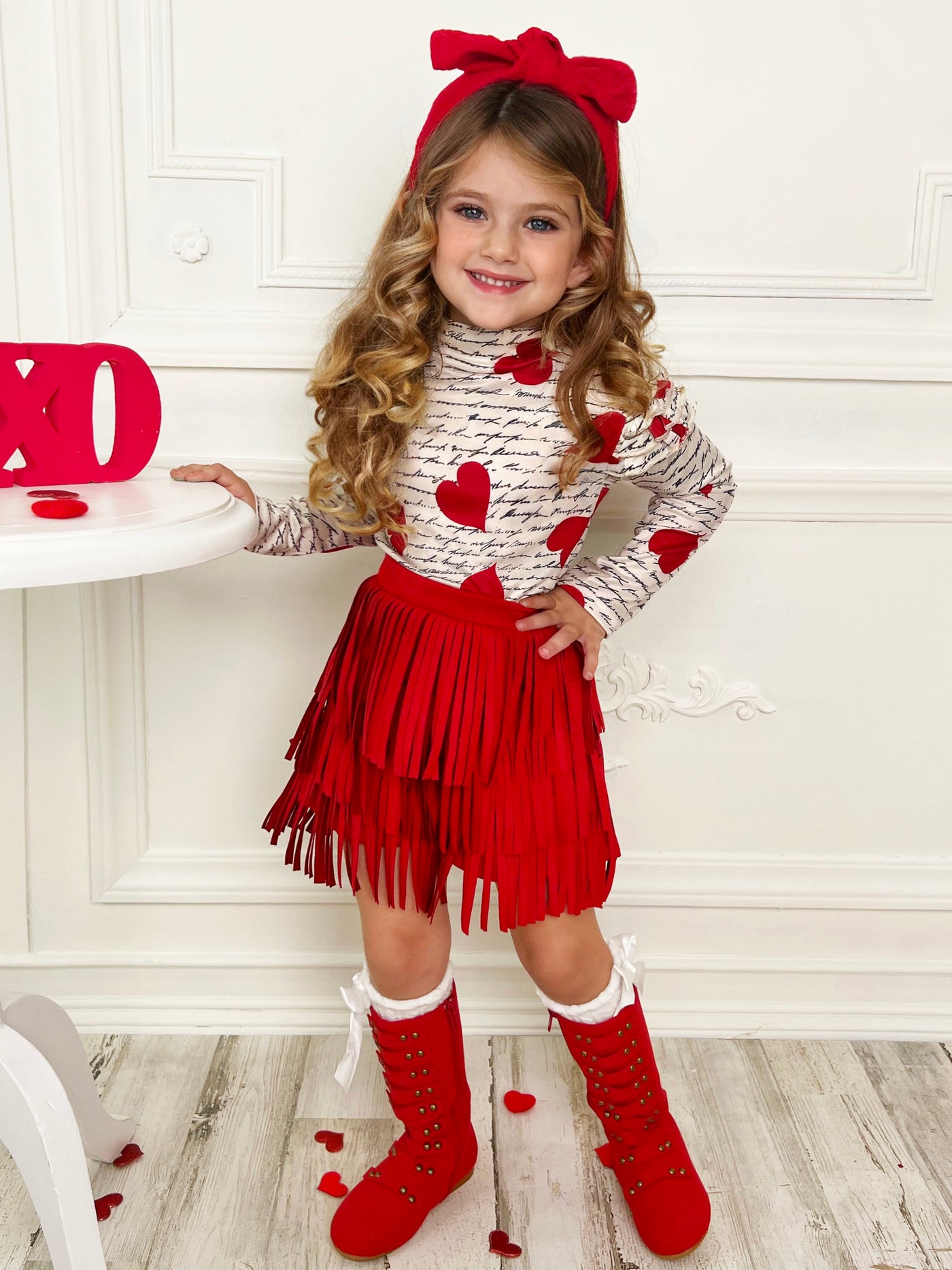 Mia New York Red Fringe Dress ⋆ Gypsy Girl Tween Boutique
