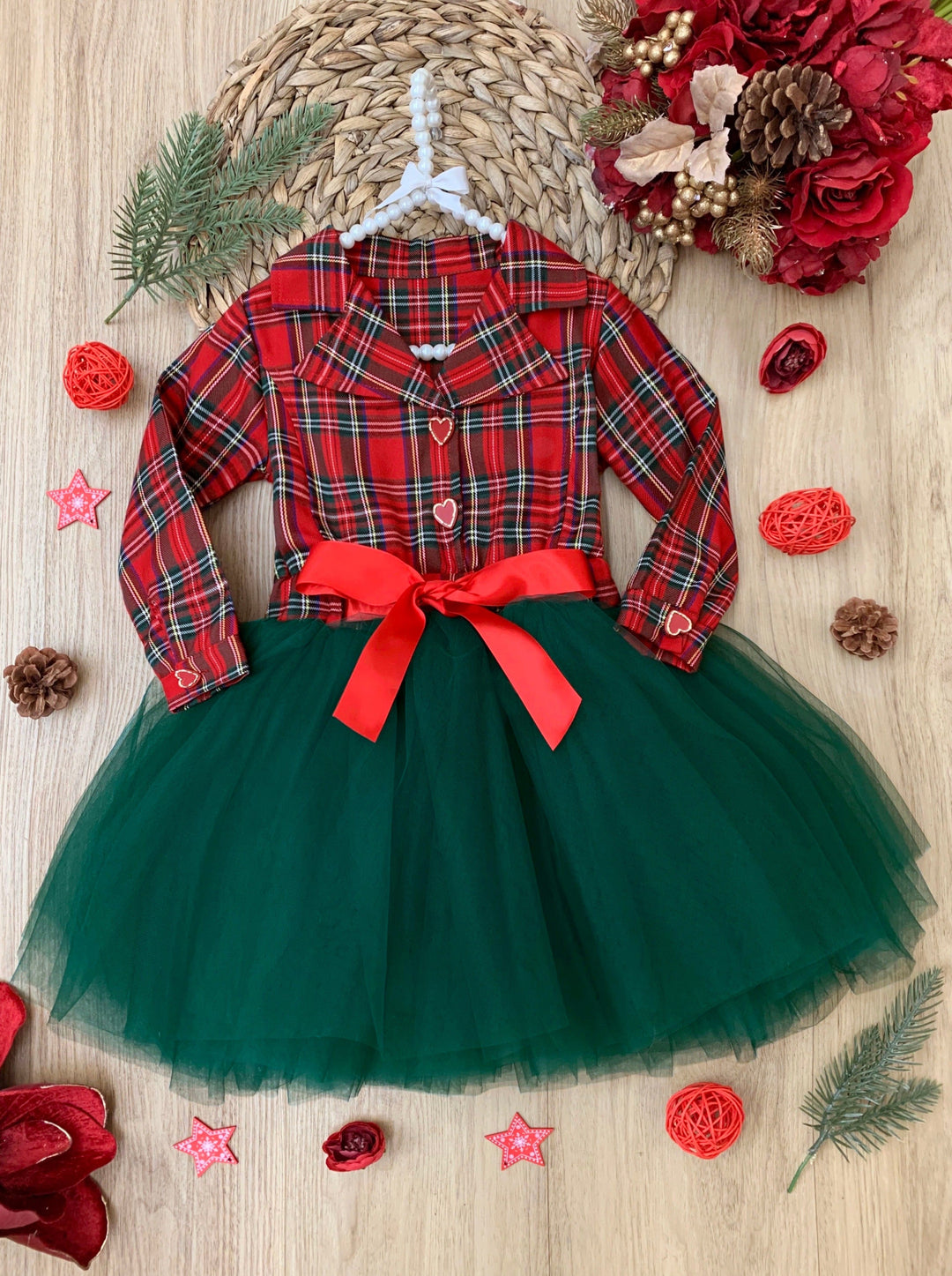 Cute Winter Dressy Outfits | Little Girls Plaid Blazer Tutu Dress