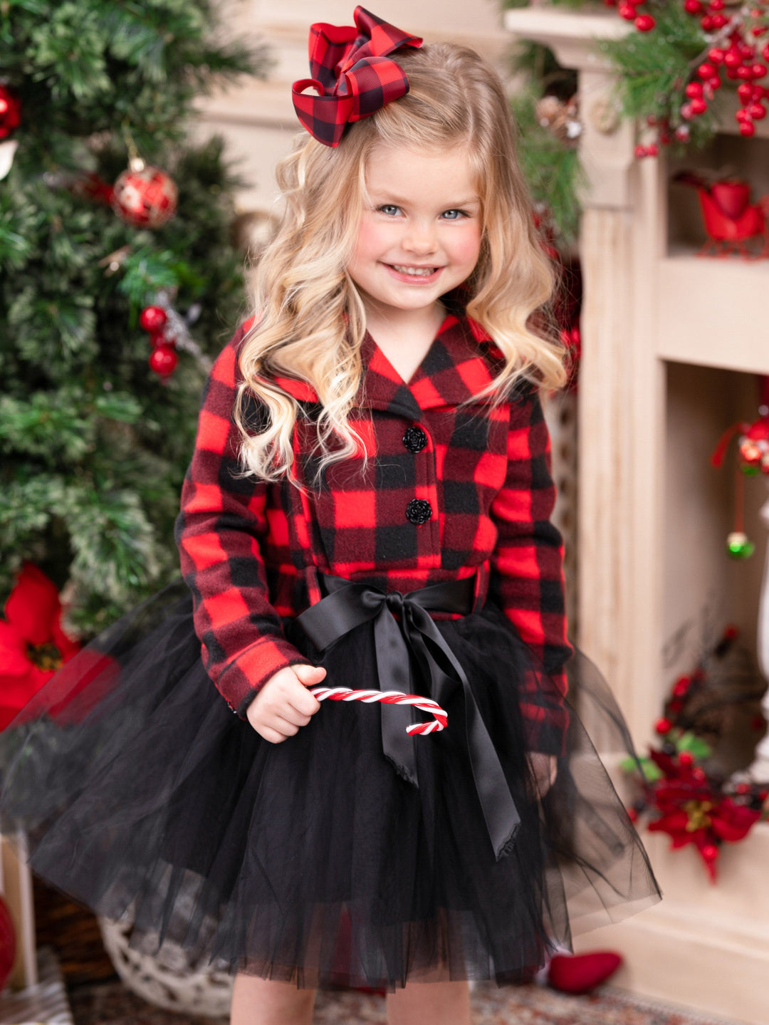 Cute Fall Dressy Outfits | Little Girls Plaid Blazer Tutu Dress