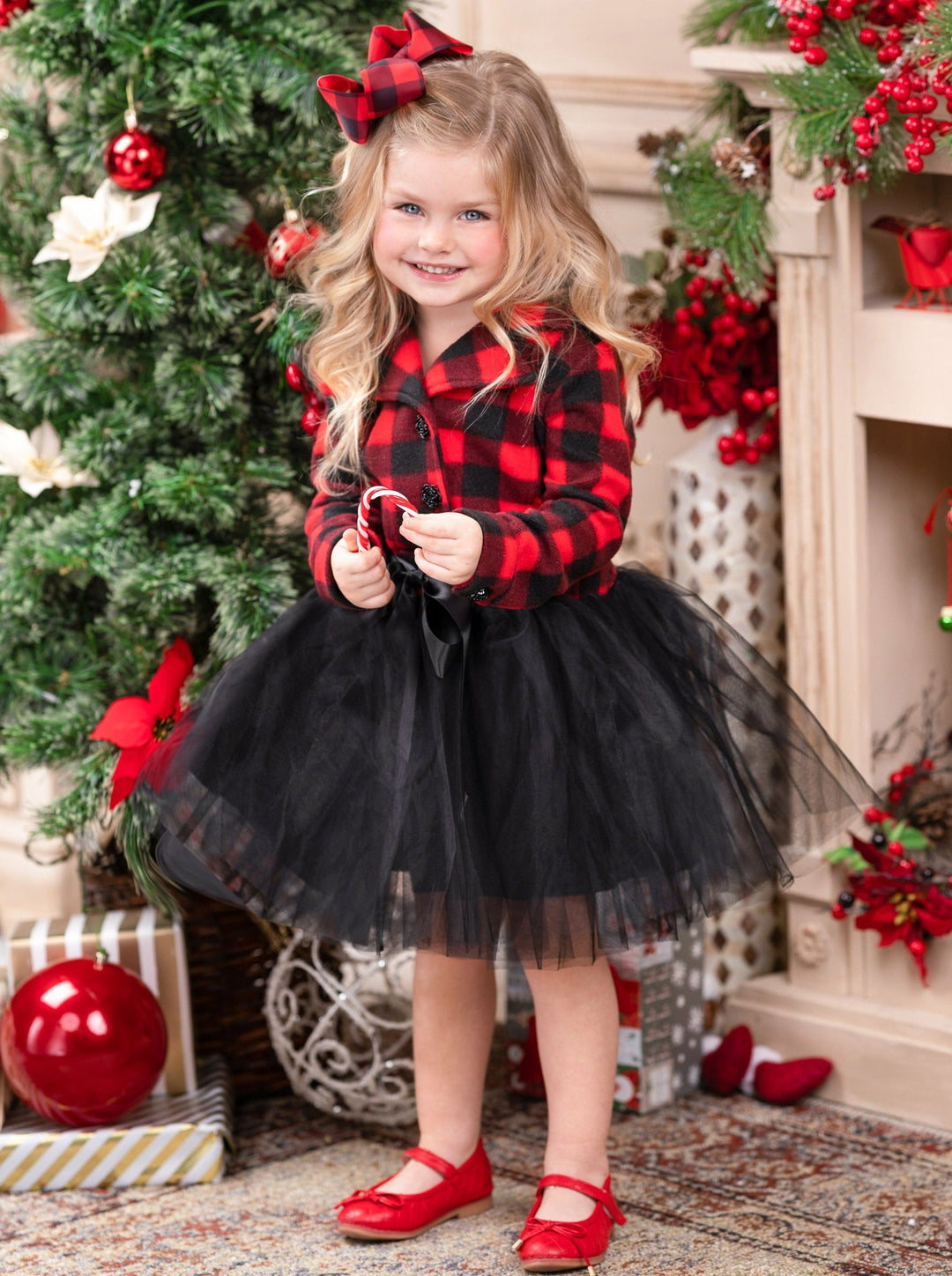 Cute Fall Dressy Outfits | Little Girls Plaid Blazer Tutu Dress