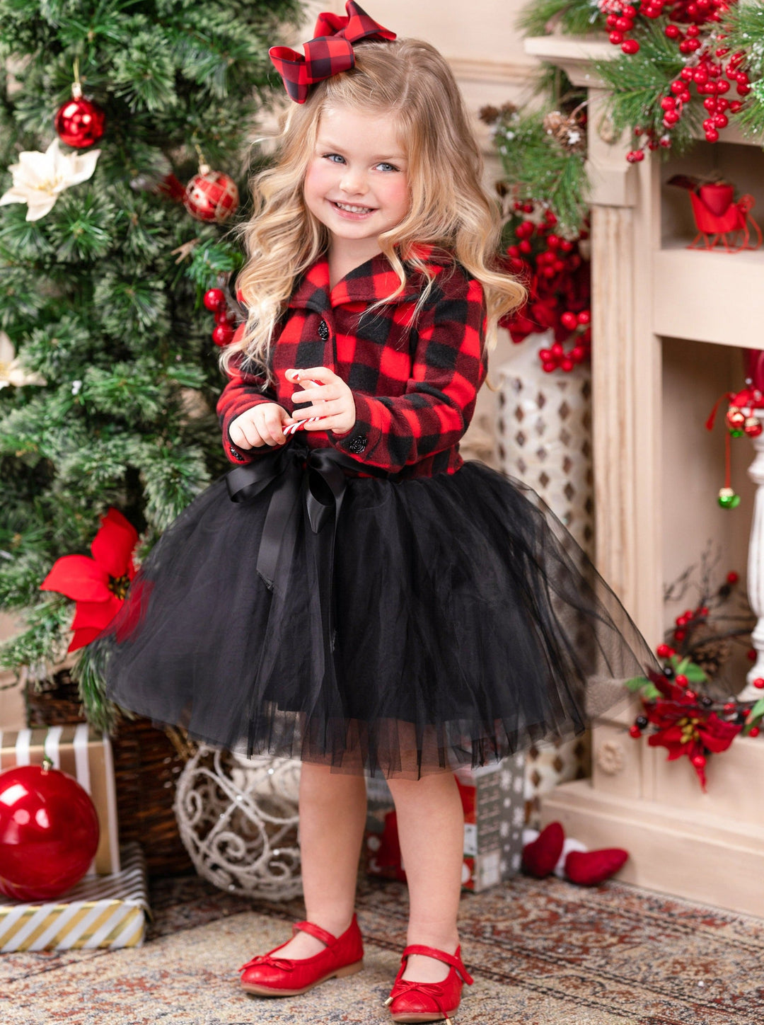 Cute Fall Dressy Outfits | Little Girls Plaid Blazer Tutu Dress