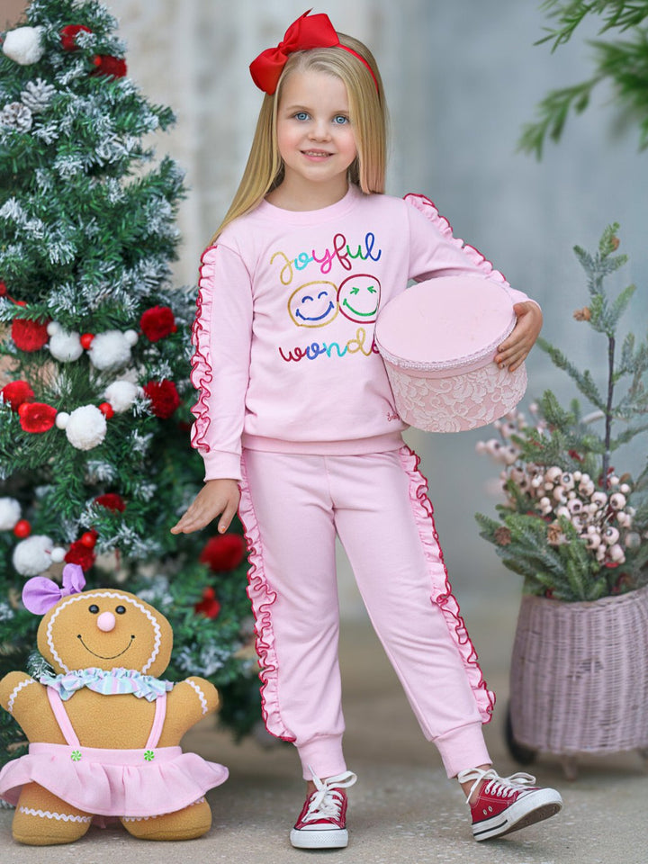 SmileyWorld „Joyful Wonder“ Set aus Fleece-Sweatshirt und Jogginghose