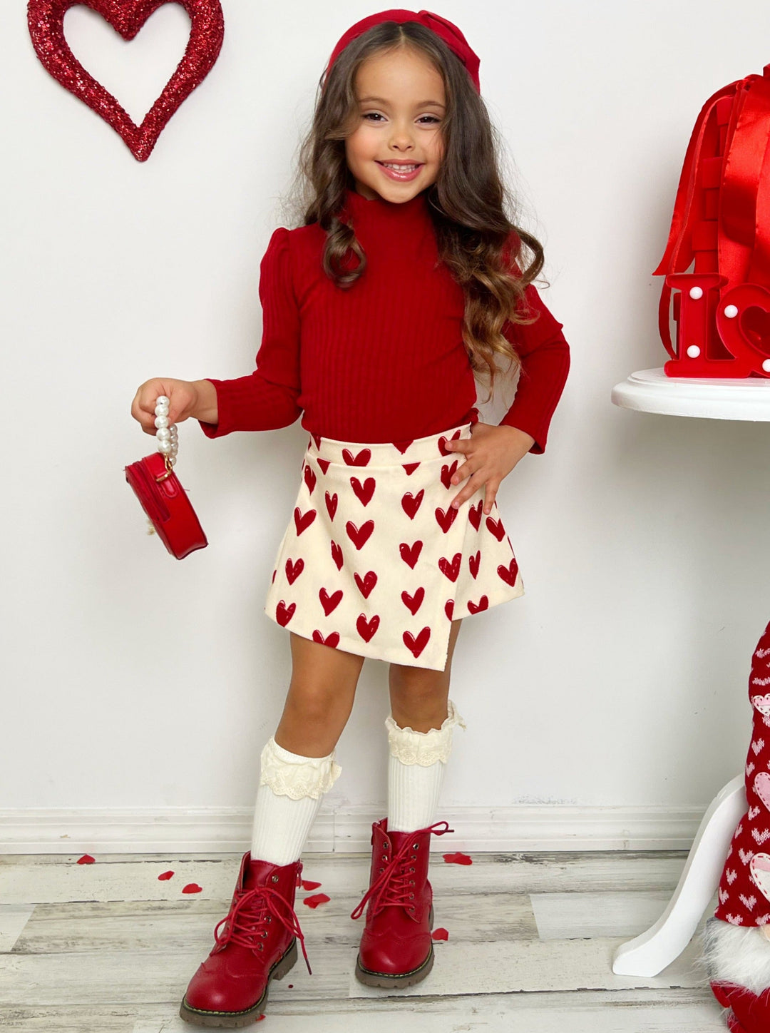 Forever Love Skort Set -Mia Belle Girls