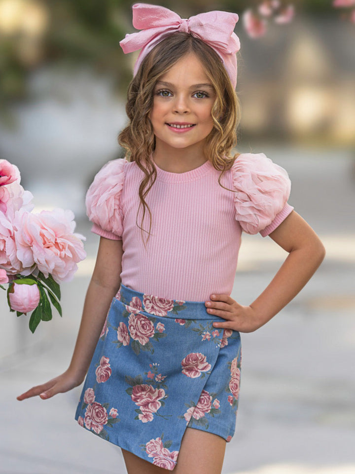 Mia Belle Girls Top & Skort Set | Girls Spring Outfits