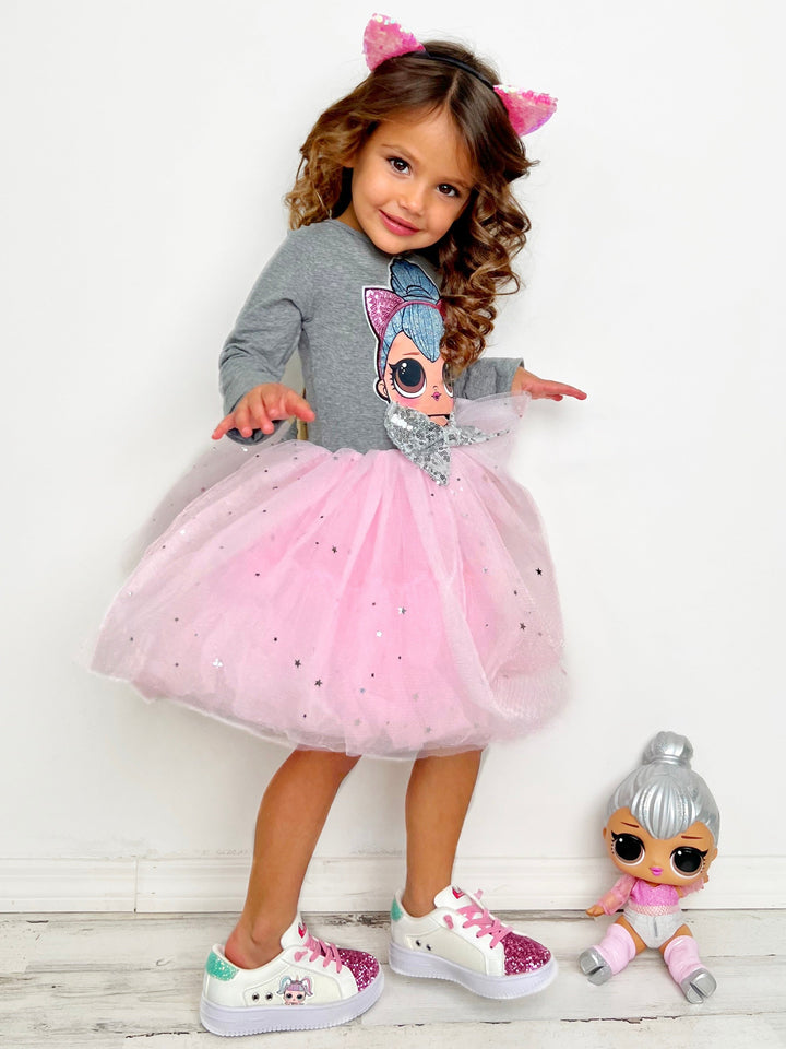 L.O.L. SURPRISE! x Mia Belle Girls Kitty Queen Tutu Dress