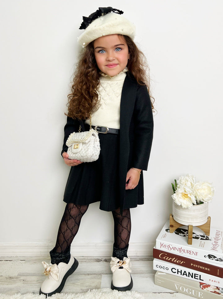 Mia Belle Girls Black Blazer | Little Girls Clothing Boutique