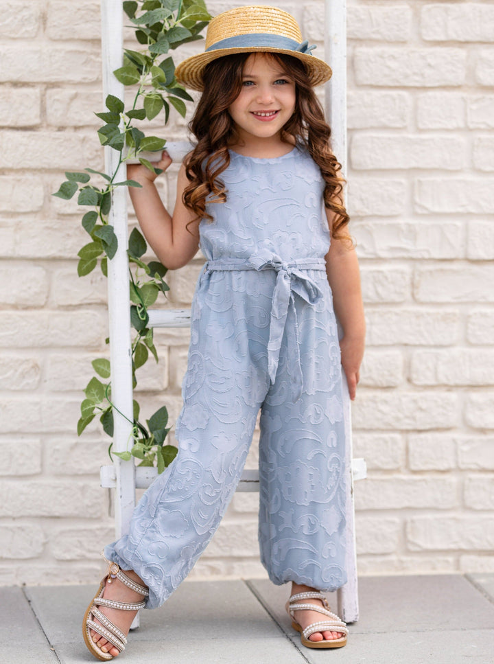 Toddler Spring Clothes | Girls Sleeveless Paisley Drawstring Jumpsuit