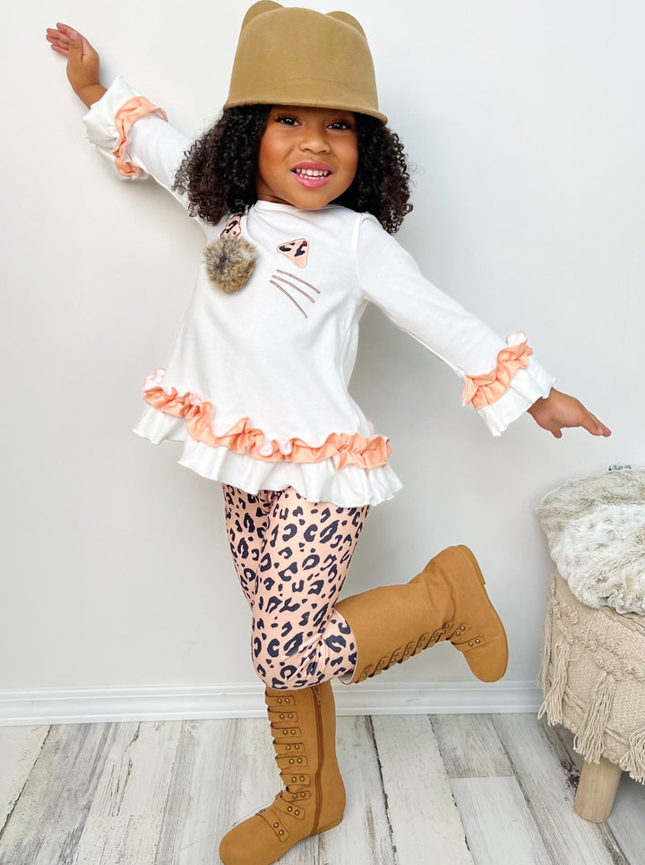 The Cutest Cub Tunic & Leopard Bodysuit Legging Set