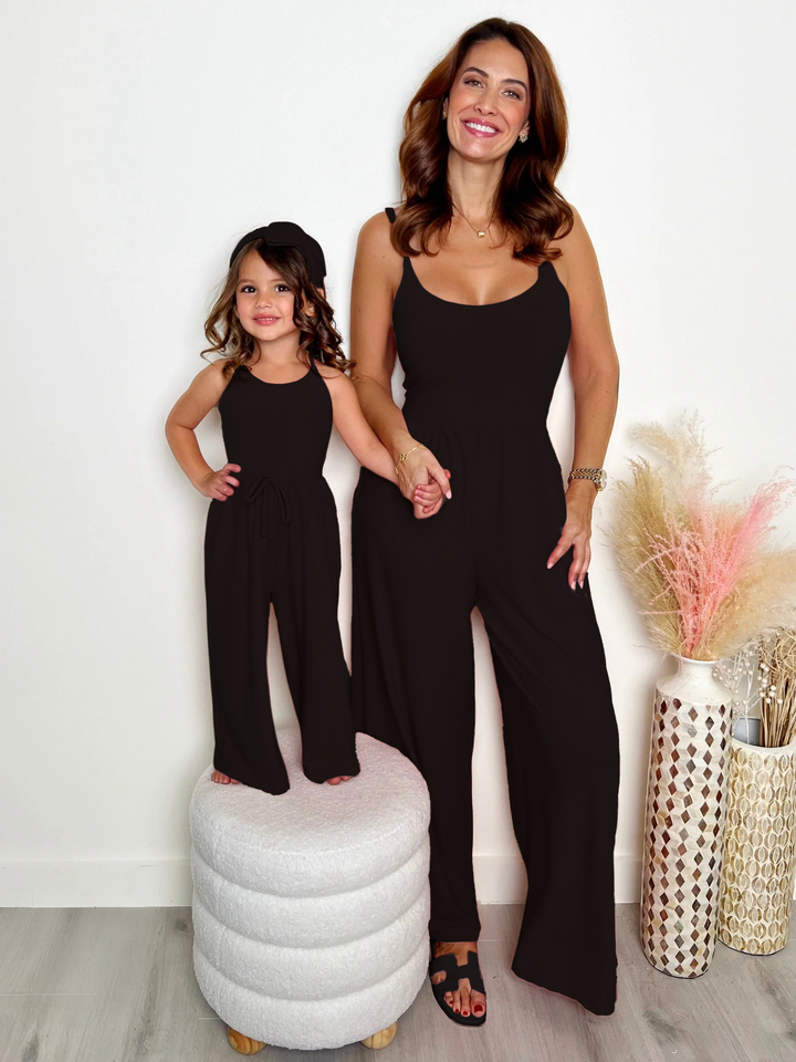 Mommy and Me Blushing Beauties Black Jumpsuit