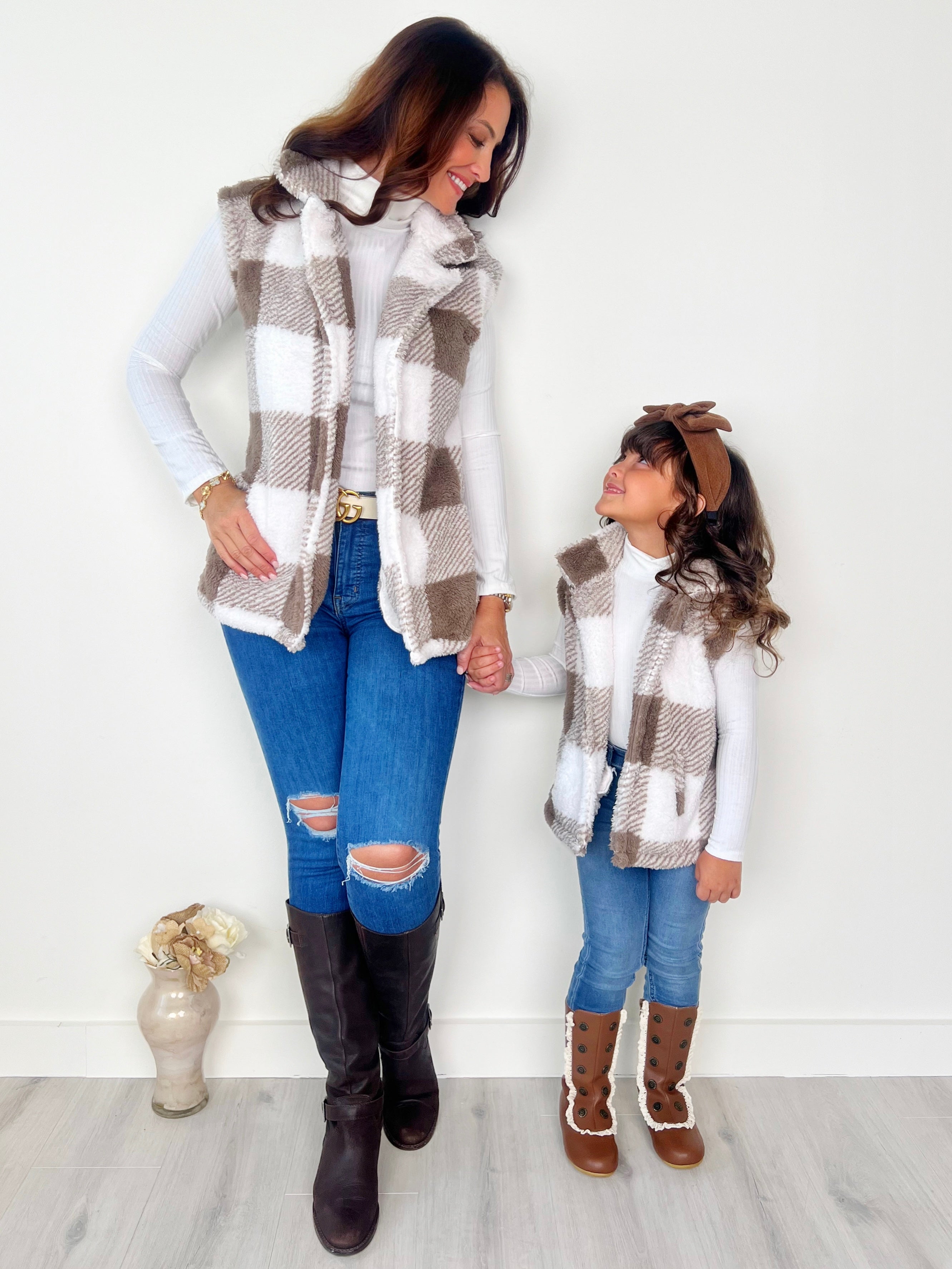 Mommy and me vest store
