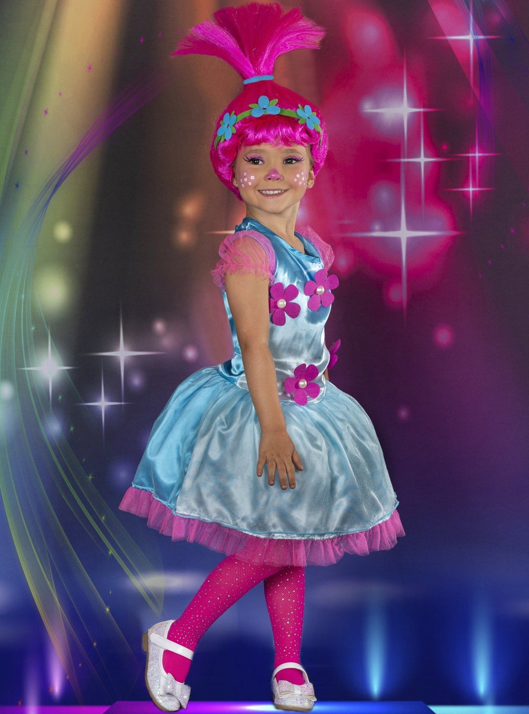 Kids Halloween Costumes| Trolls Inspired Poppy Dress - Mia Belle Girls