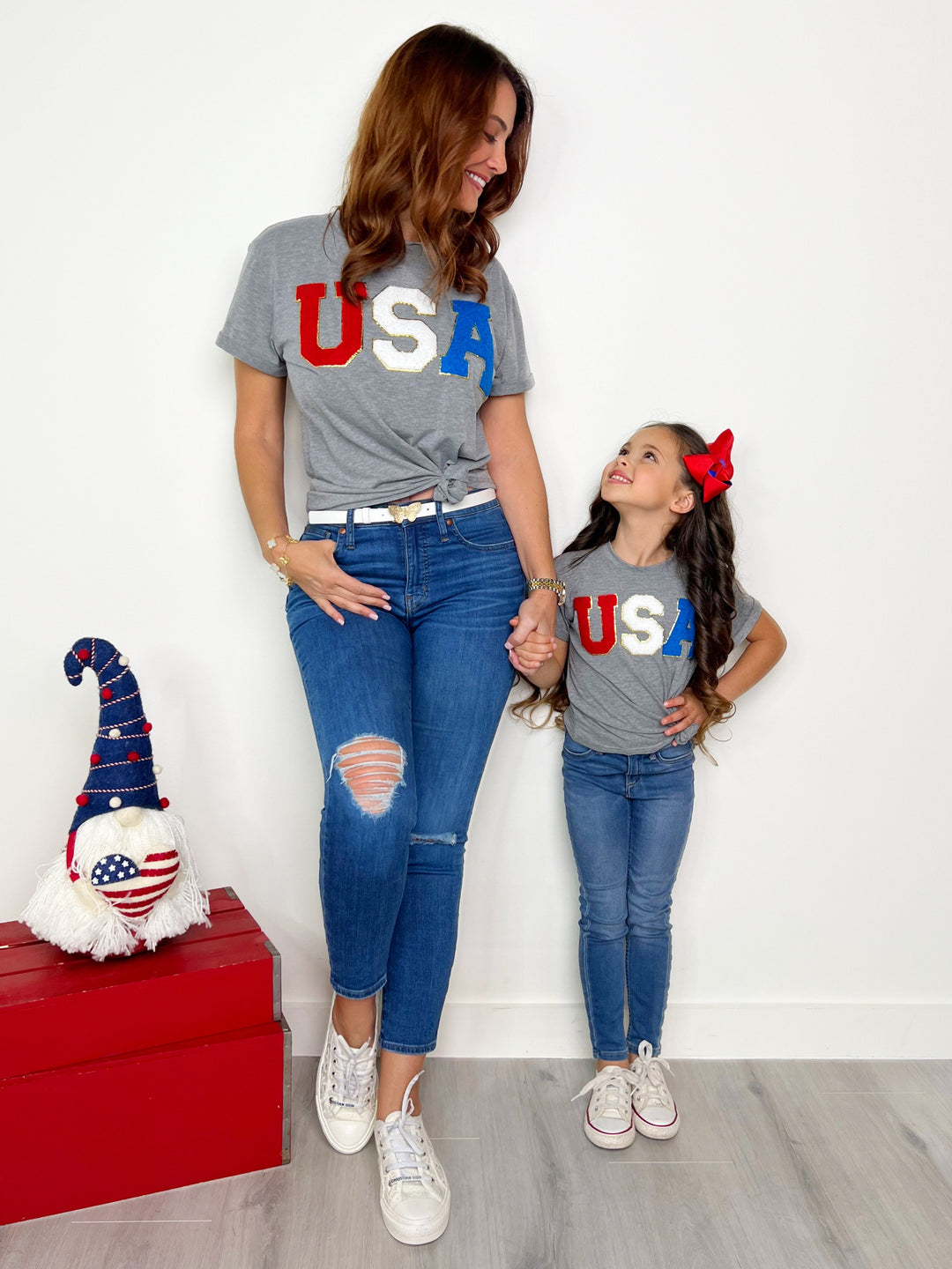 Mia Belle Girls 4th of July USA Top | Mommy And Me