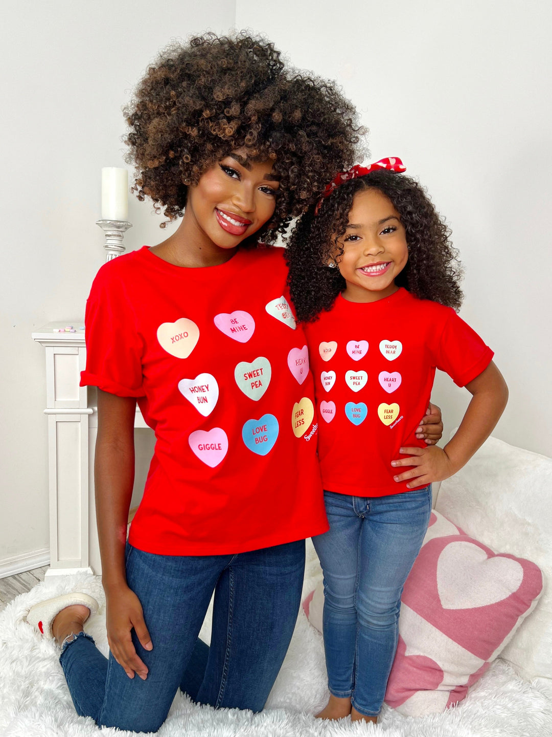 Sweethearts x Mia Belle Girls Mommy And Me Valentine's Day Top