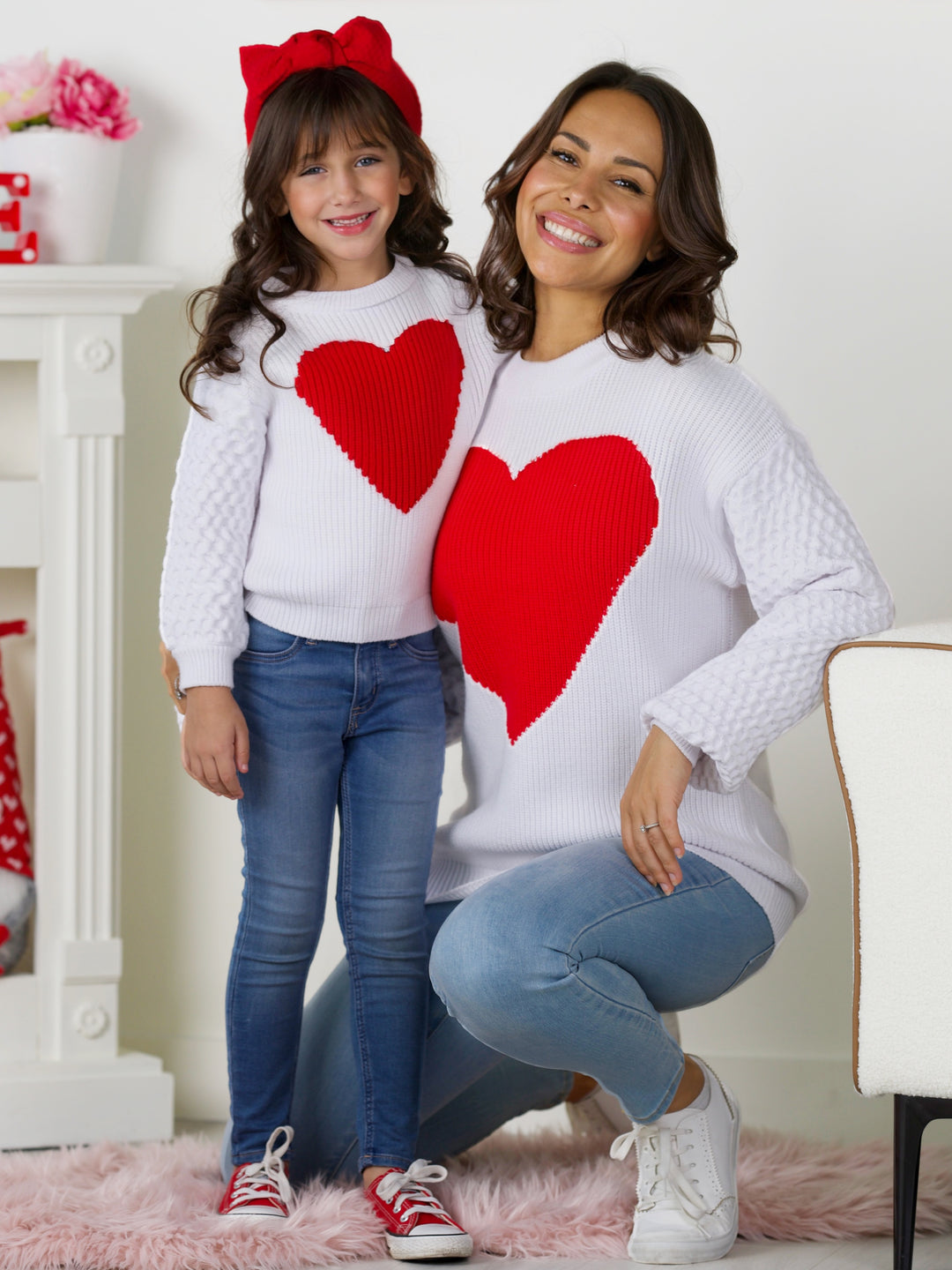 Mommy and Me All My Love Heart Sweater