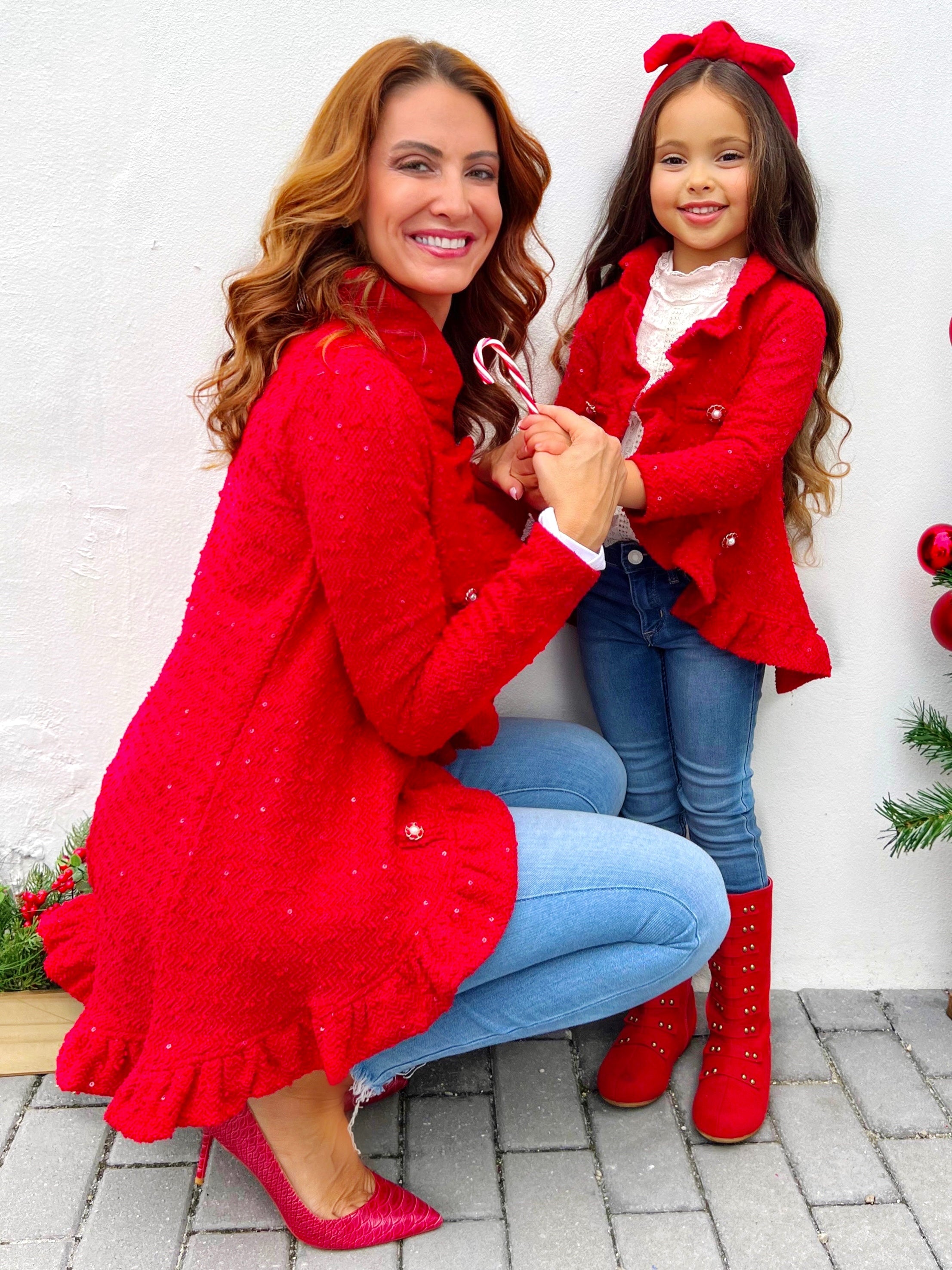 Mommy and me winter dresses best sale