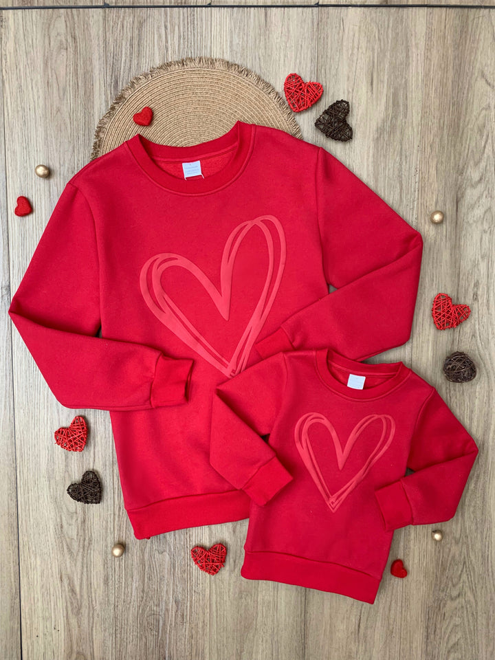 Mommy and Me Lovely Heart Sweater