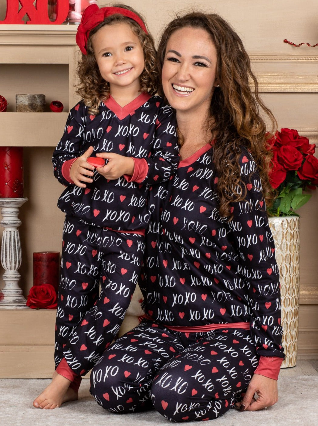 Mommy and Me Matching Outfits | XOXO Loungewear Set | Mia Belle Girls