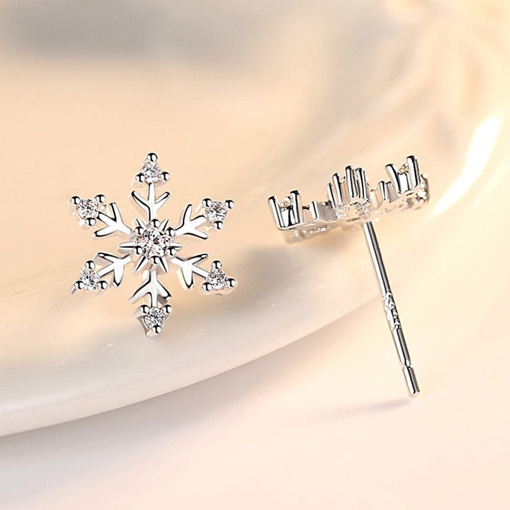 Kids Winter Fashion Accessories | Little Girls Snowflake Earrings