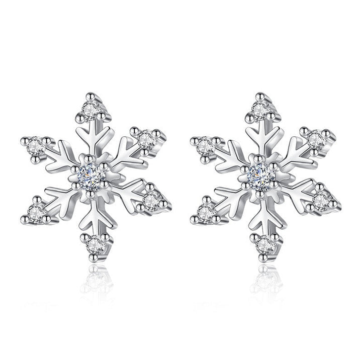 Kids Winter Fashion Accessories | Little Girls Snowflake Earrings