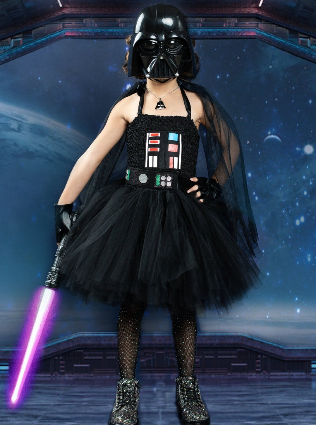 Girls Halloween Costumes | Star Wars Inspired Darth Vader Tutu Dress