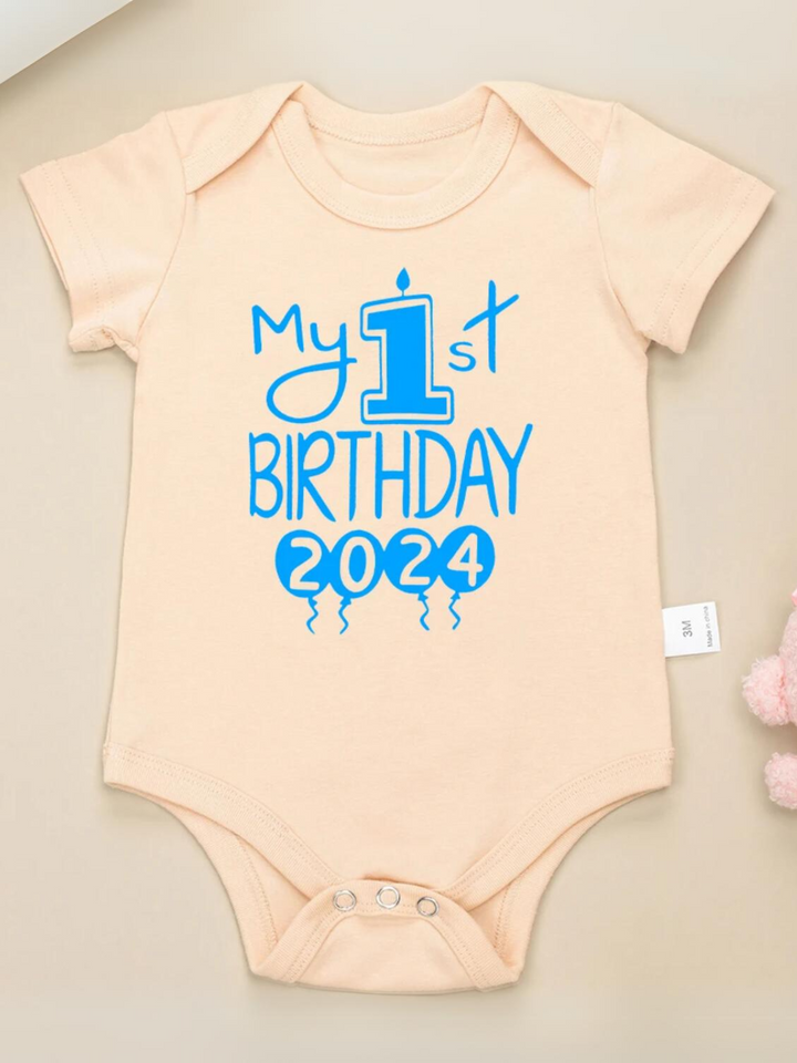 Mein 1. Geburtstag Baby-Einteiler - Entzückender Body für Jungen und Mädchen