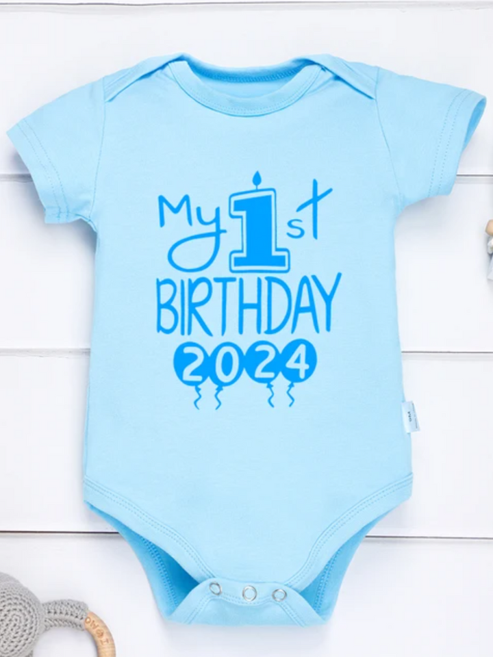 Mein 1. Geburtstag Baby-Einteiler - Entzückender Body für Jungen und Mädchen