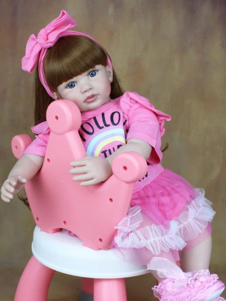 24" Girls Lifelike Baby Doll with Dress-Up Kit