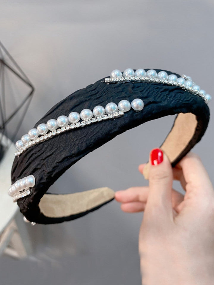 Kids Clothing Accessories | Girls Charming Pearl & Rhinestone Headband