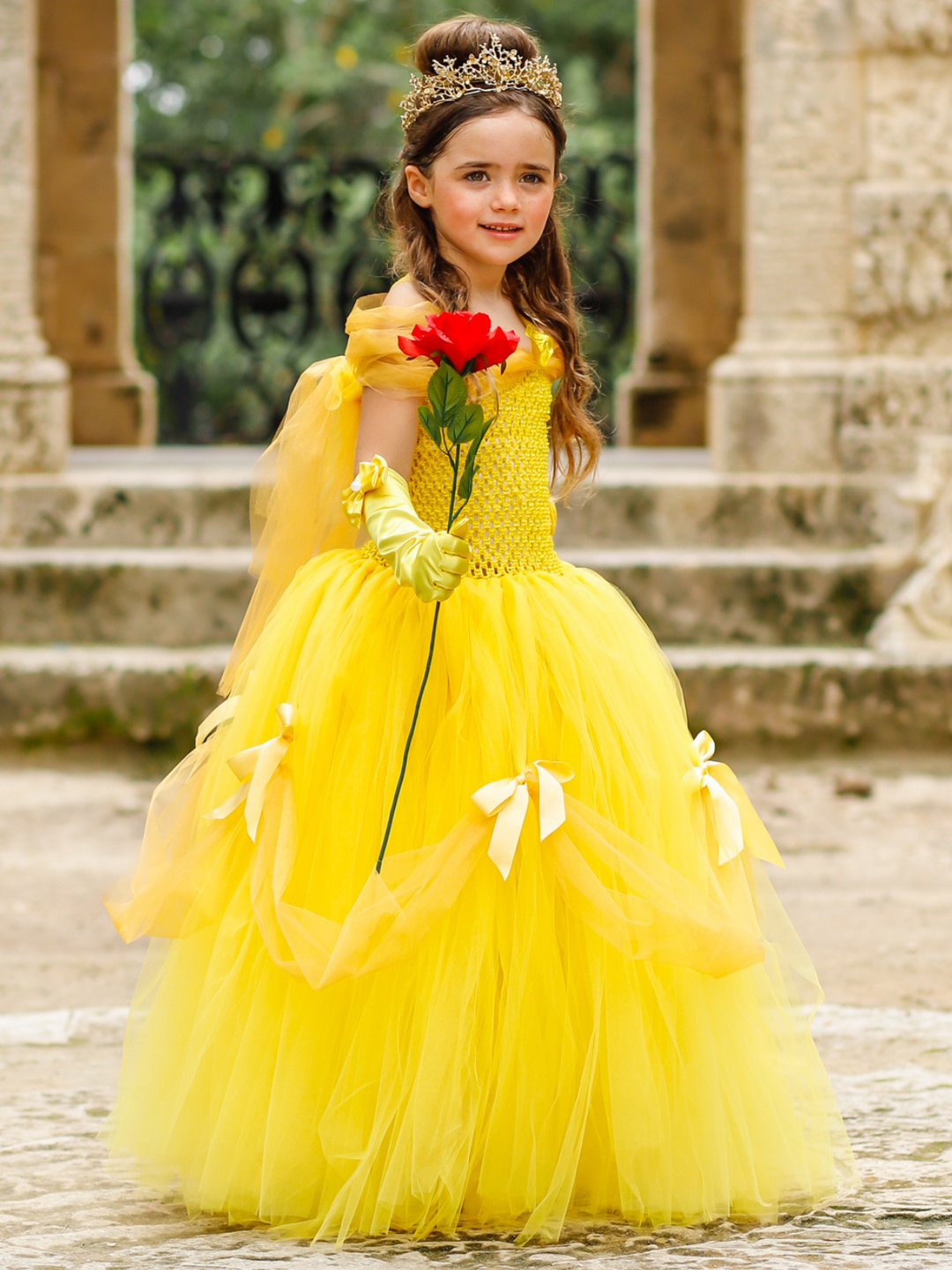 Girls Halloween Costumes | Beauty & The Beast Inspired Tutu Gown