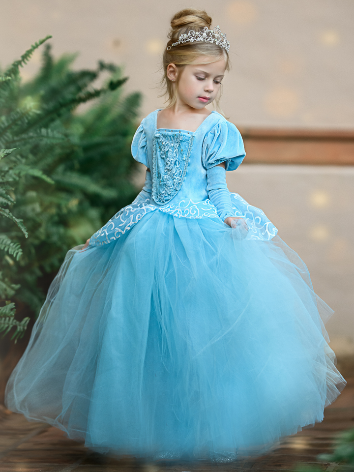 Girls Halloween Costumes | Cinderella Inspired Gown - Mia Belle Girls