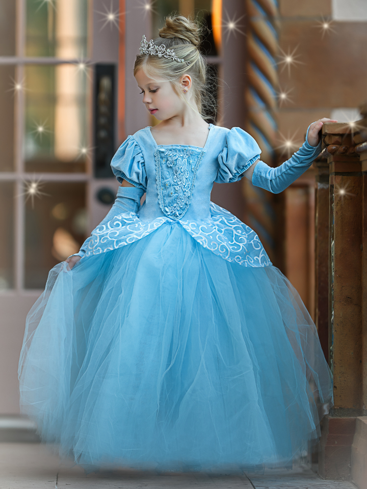 Girls Halloween Costumes | Cinderella Inspired Gown - Mia Belle Girls