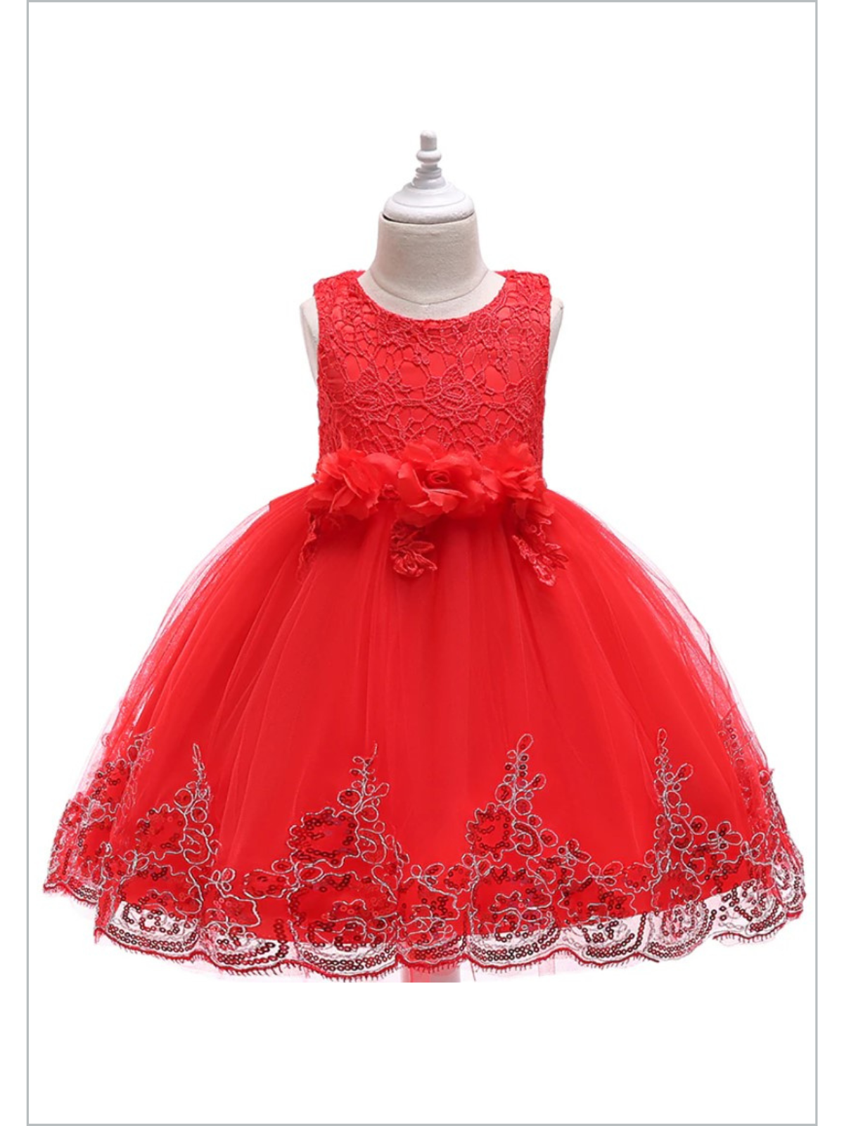 Winter Formal Dresses | Lace Sequin Princess Special Occasion Dress ...