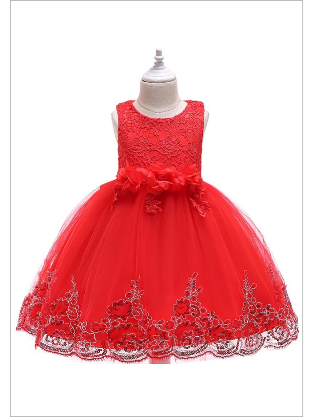 Winter Formal Dresses | Lace Sequin Princess Special Occasion Dress