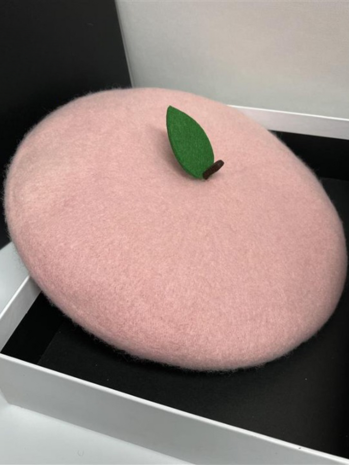 Mia Belle Girls Apple Beret Hat | Girls Accessories