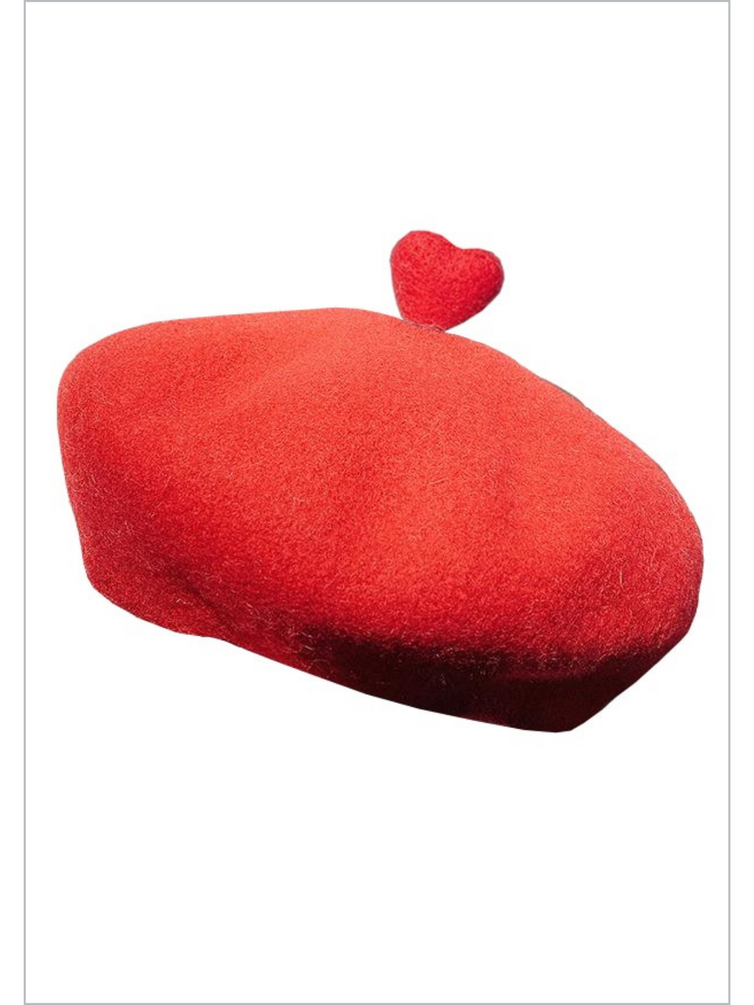 Mia Belle Girls Wool 3D Heart Beret | Girls Accessories