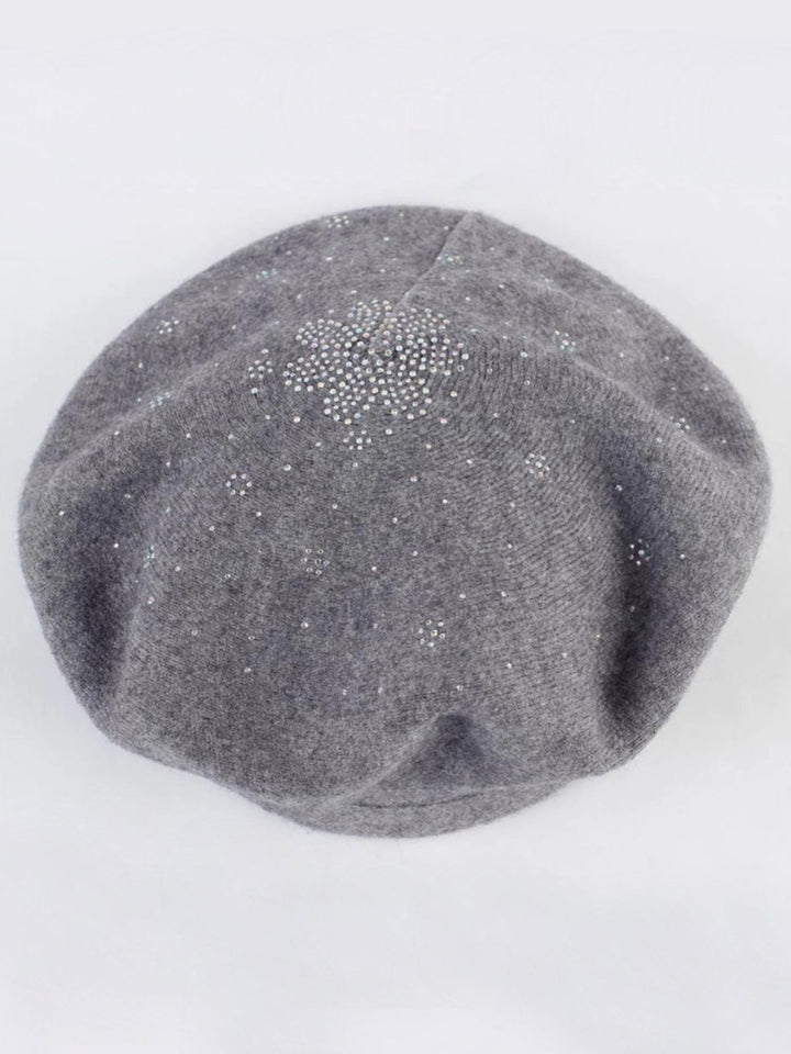 Mia Belle Girls Rhinestone Beret Hat | Girls Accessories