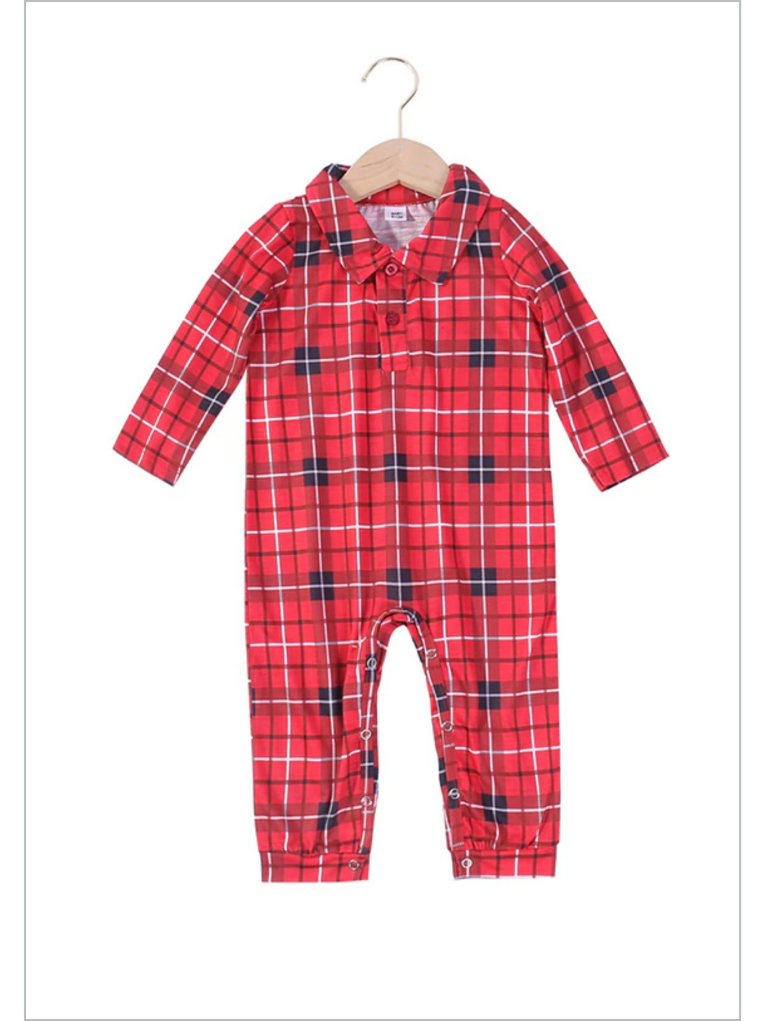 Mia Belle Girls Family Style Checkered Pajamas | Mommy & Me