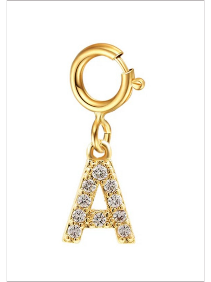 Mia Belle Girls Rhinestone Letter Pendant | Girls Accessories